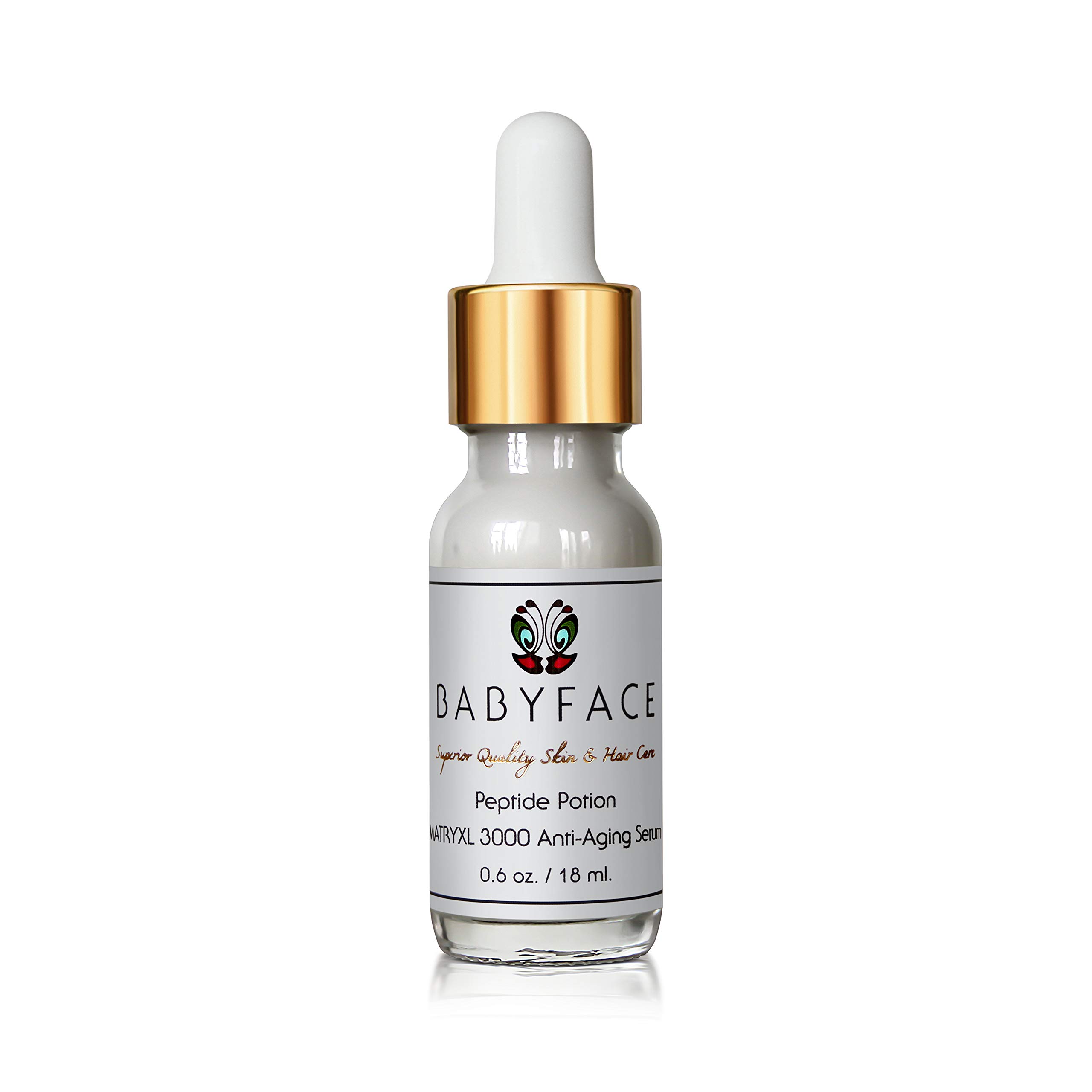 Babyface Peptide Potion – Concentrated Matrixyl 3000 Serum for Firming, Wrinkle Filling, Hydrating & Tightening (0.6 oz)