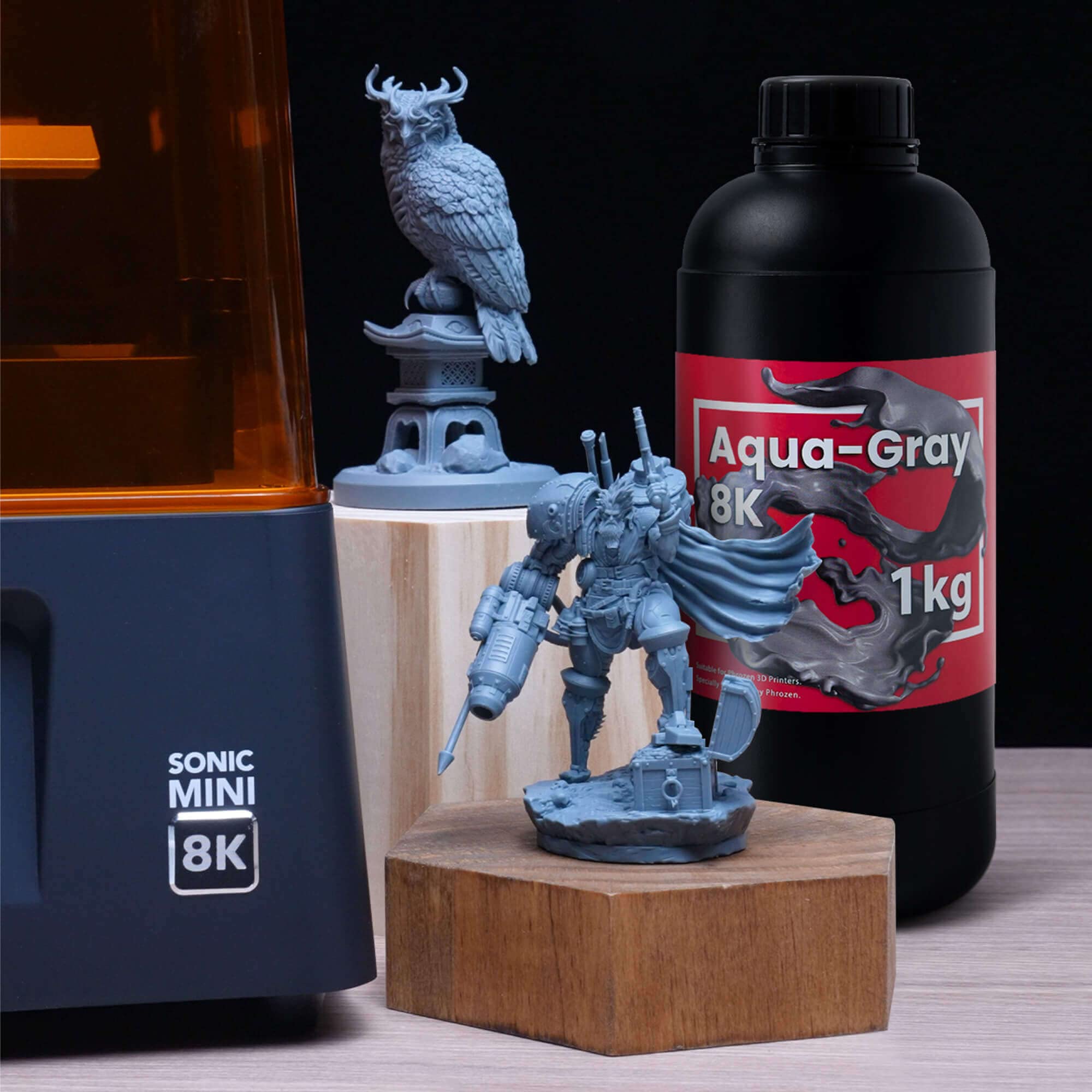 Amazon.co.jp: phrozen 光造形 3Dプリンター用 UVレジン [Aqua-Gray 8K