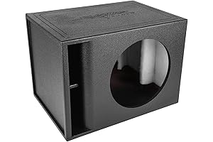 Skar Audio Universal Fit Armor Coated Single 15-Inch Speaker Box with Advanced Kerf Port
