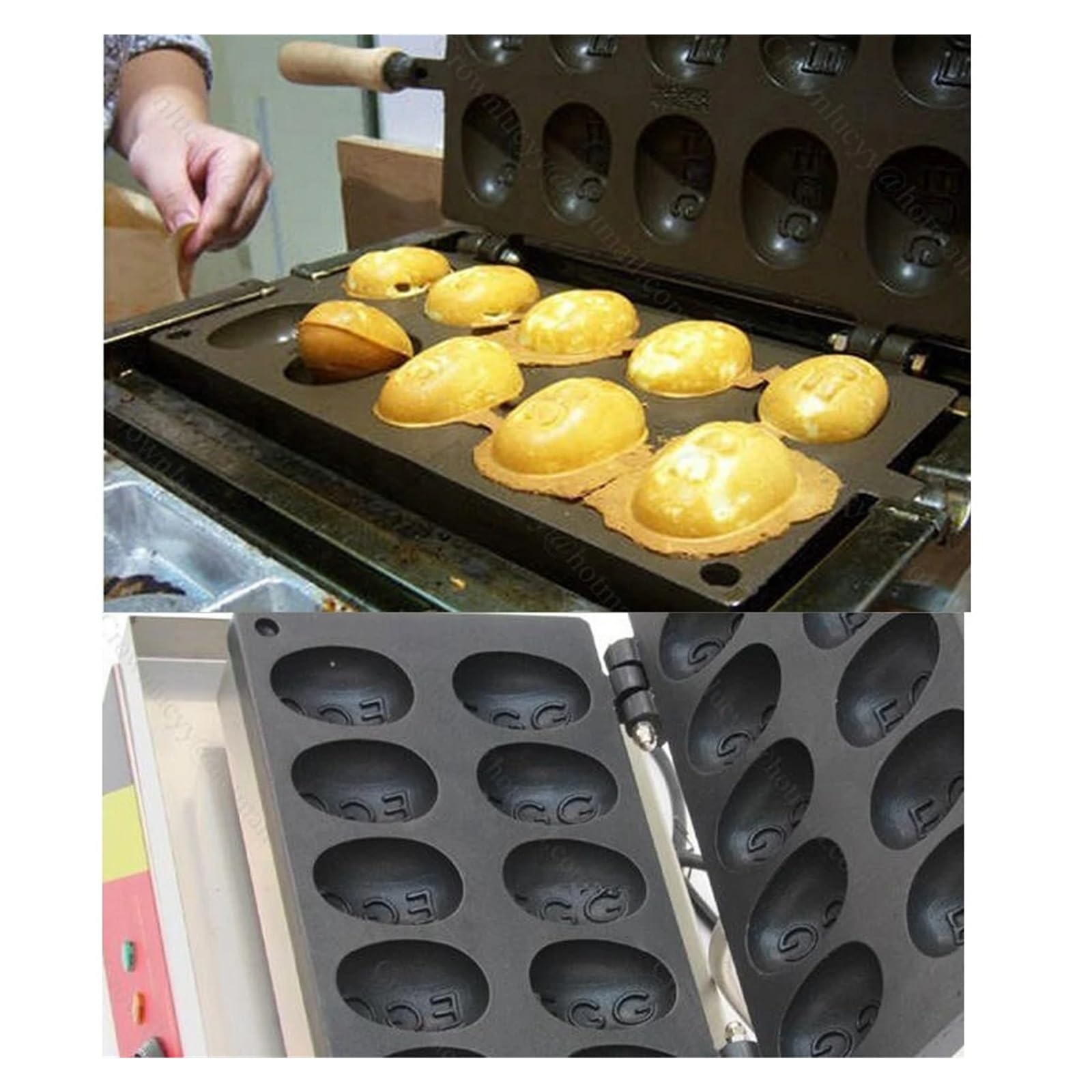 Elektryczna Gofrownica 10 Szt. Mini Jajeczna Dorayaki Machine Waffreras Kitchen Home Appliance Snack Gaufriers Jednolita Dystrybucja CiepłA