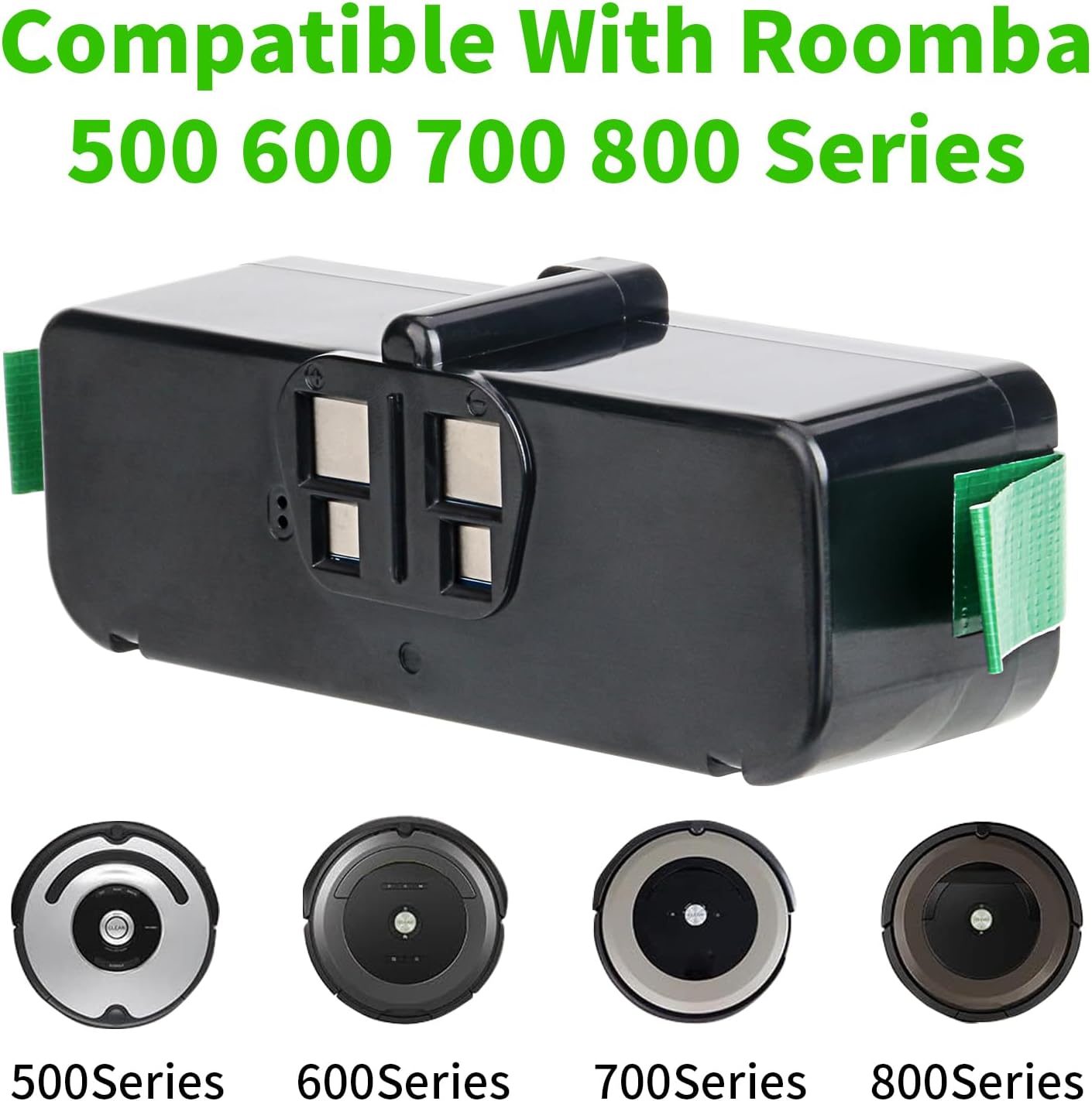 5600mAh Lithium ion Replacement Battery Compatible with iRobot Roomba 500 600 700 800 Series 531 550 560 561 585 595 645 650 655 760 770 775 780 790 861 864 866 870 880 890