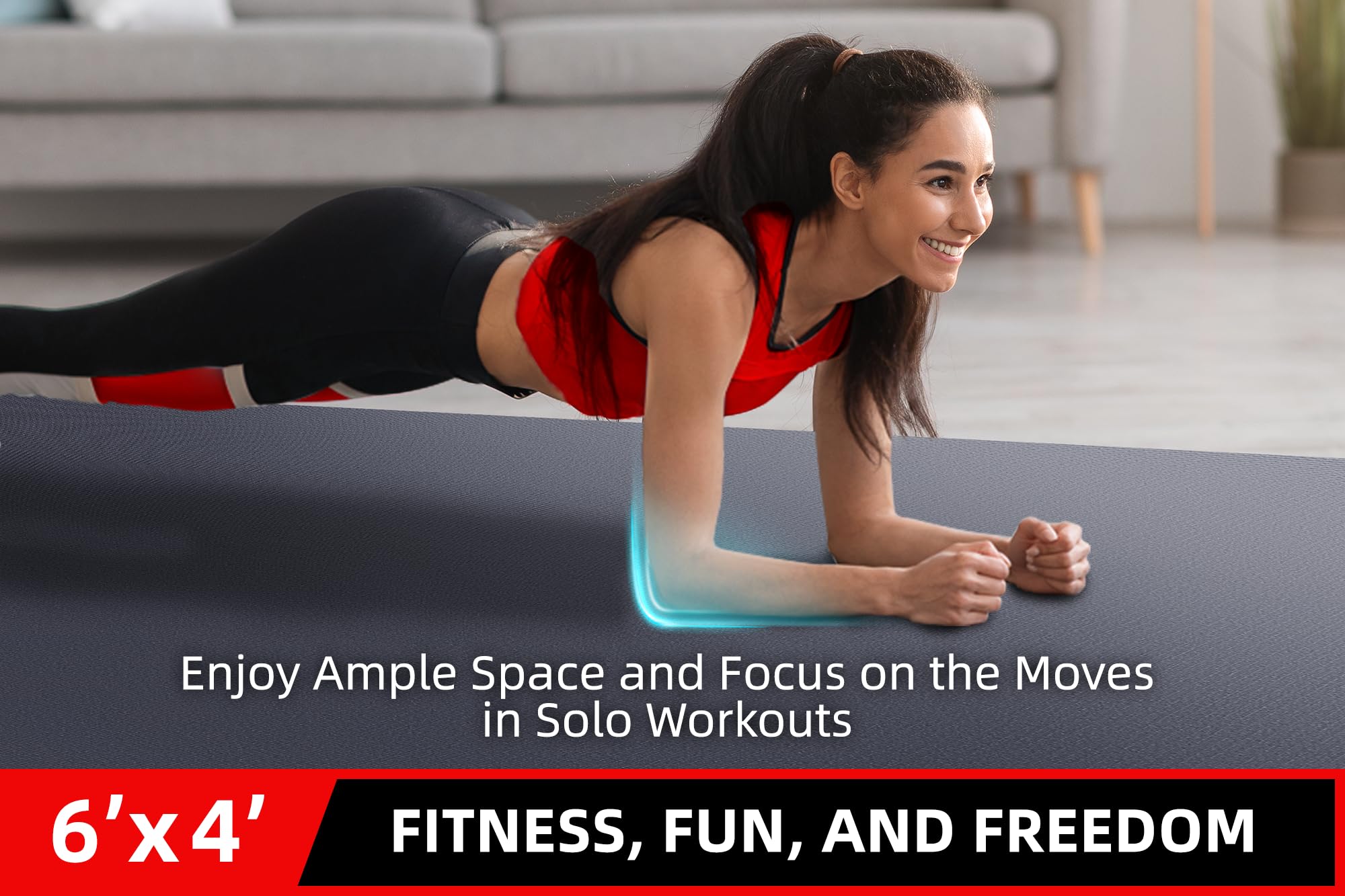 GymCope Exercise Mats - Large & Durable -3