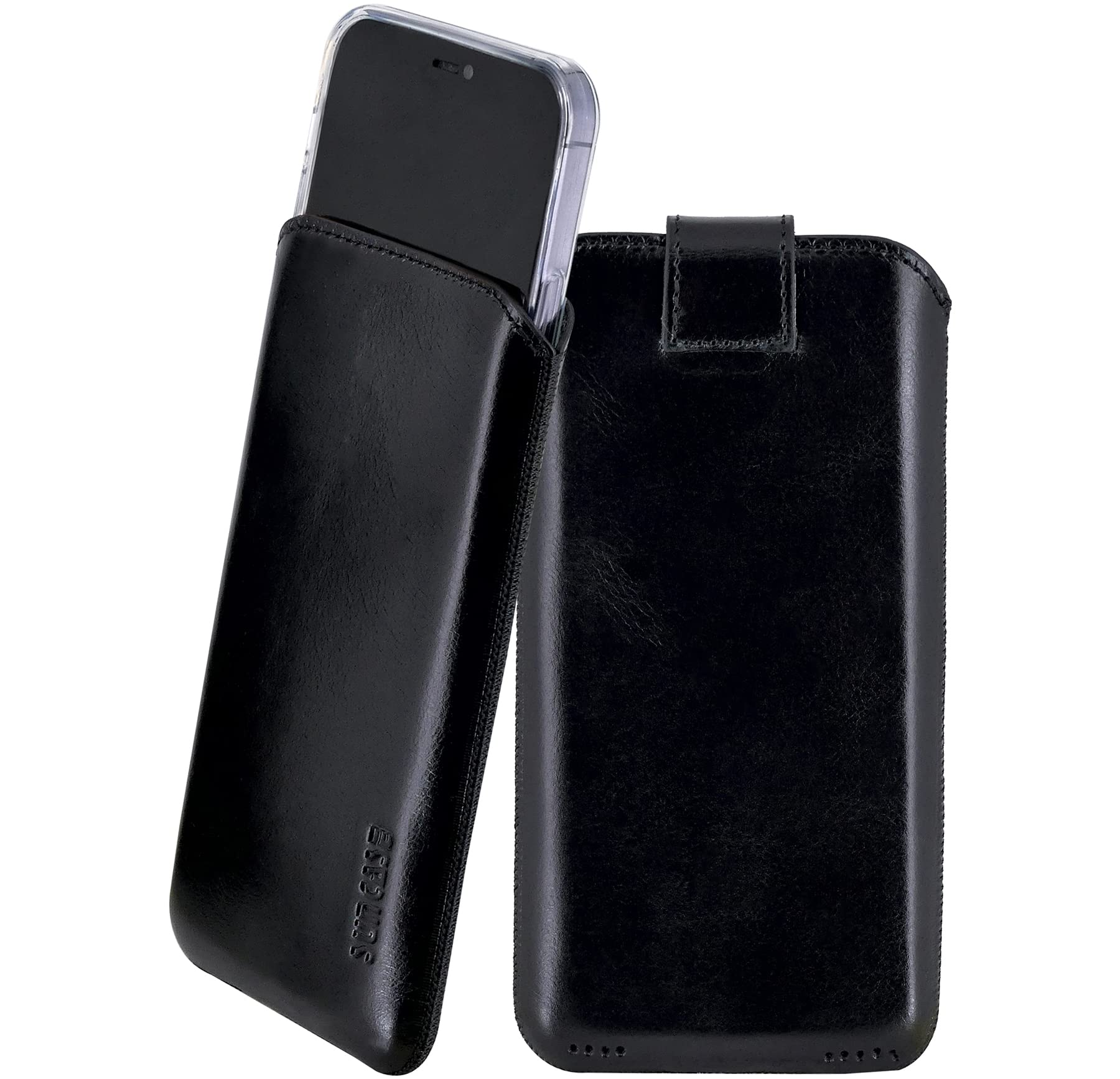 Suncase Vera Pelle Borsa Compatibile Con Honor 8A Custodia Slim-Edition Custodia Protettiva (Con Rückzugsfunktion E Magnetica) IN Mocca Braun