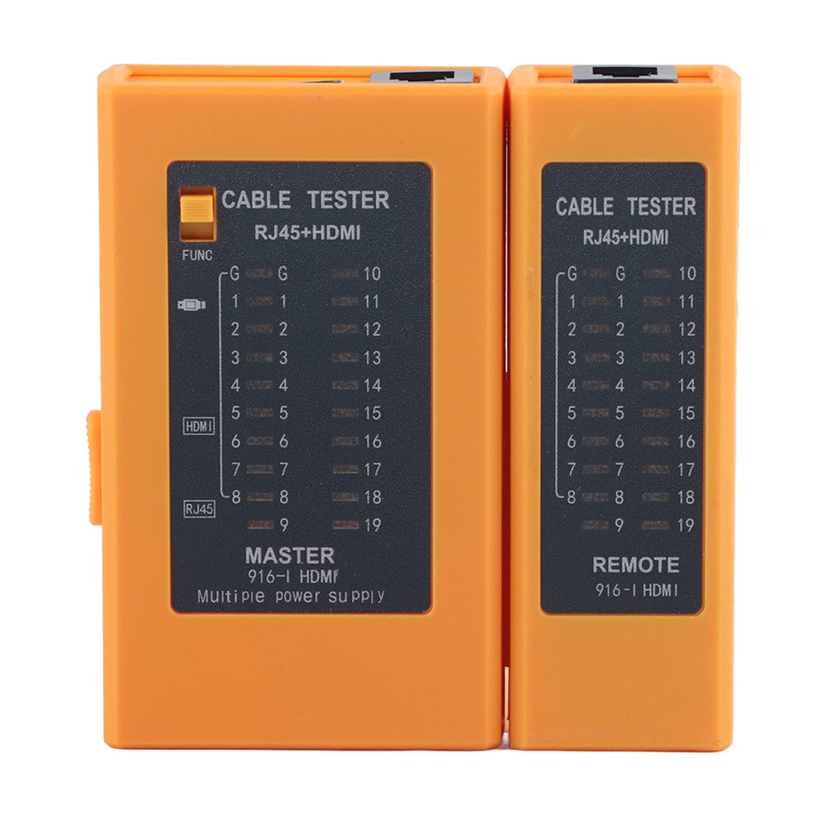 Multifunction Network Cable Tester with Wire Line Finder, Industrial Control Elements for RJ45HDMI, ABS Material, Indicator Display, Anti Shock Anti Fall Design