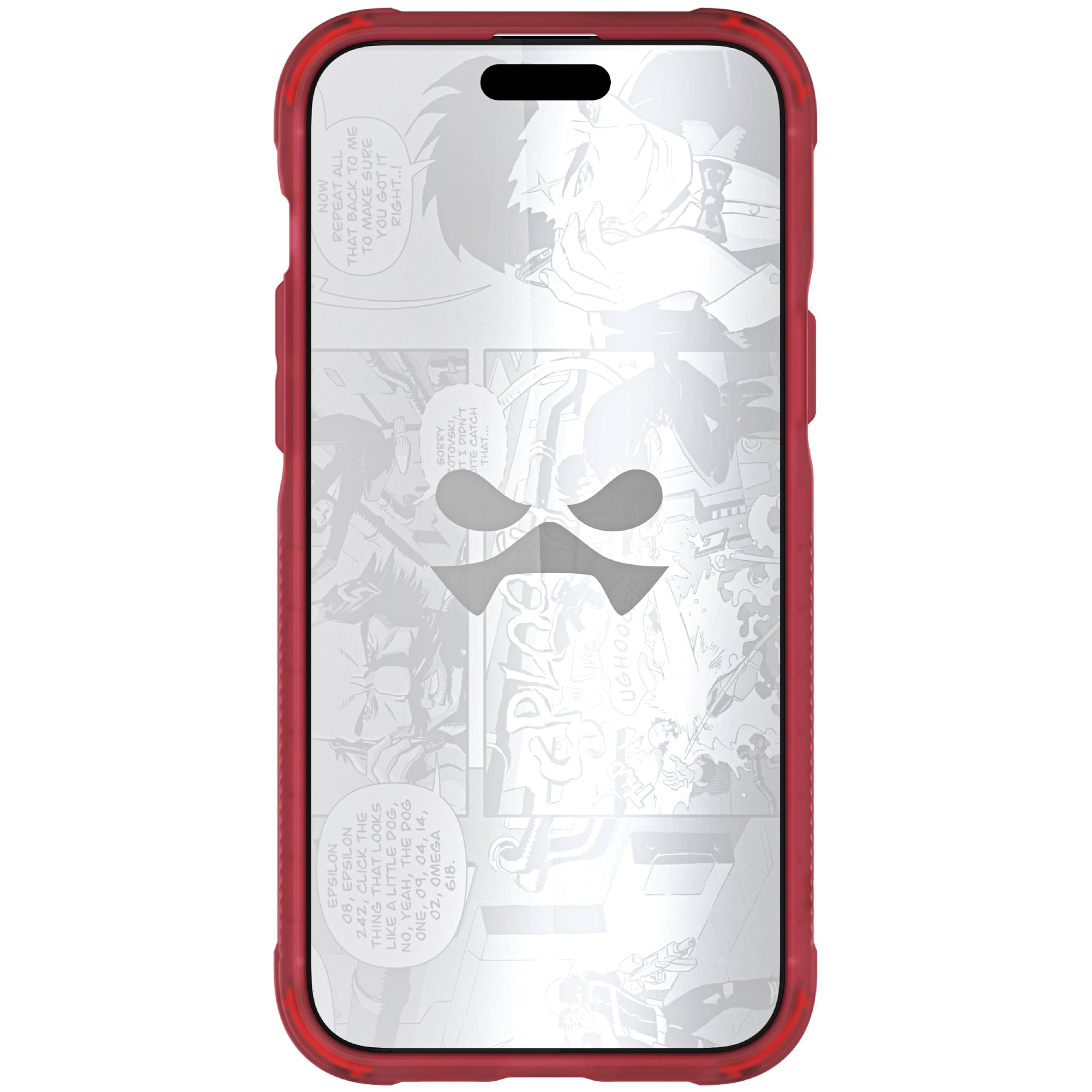 Ghostek Covert MagSafe - Funda transparente de silicona a prueba de golpes para Apple iPhone 15 Plus, compatible con MagSafe magnético (6.7 pulgadas, rojo)