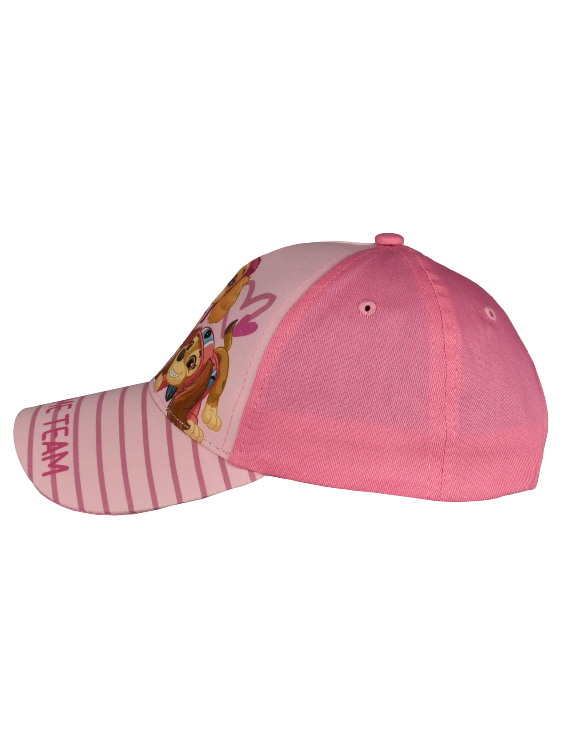 Paw Patrol Kappe für Mädchen - Pawsome Team Kinder Cap Basecap Baseballkappe verstellbar Rosa