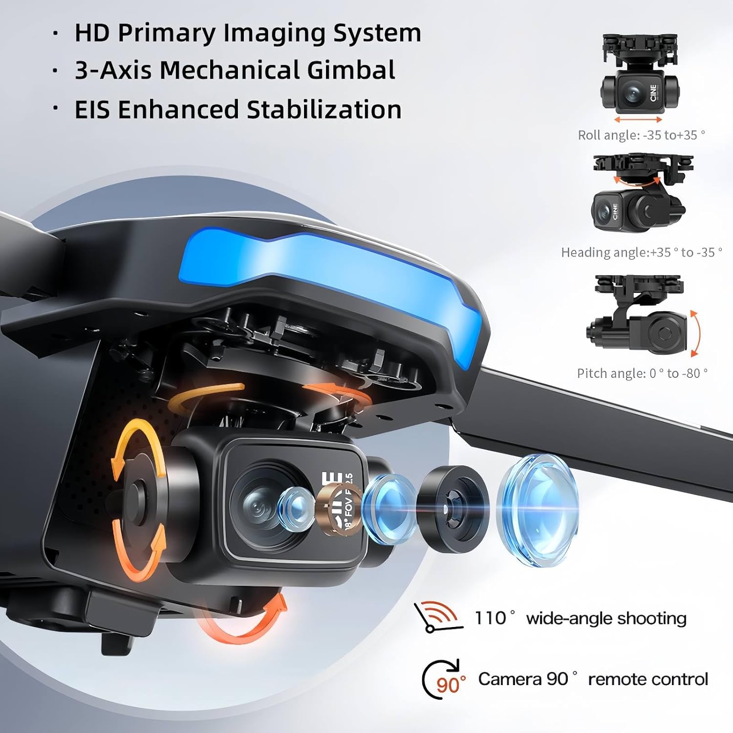 GPS FPV Drone with 4K Camera for Adults, 5.6 Inch HD Screen on Remote Controller, 60Min Flight Time & 5KM FPV Transmission, Foldable RC Quadcopter for Beginners Under 249g