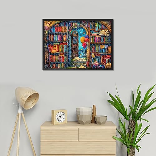 Miniatura 7 de Rompecabezas vintage, libro de fantasía, pinturas de casa, juego de rompecabezas de 1000 piezas para adultos, rompecabezas para niños y niñas,