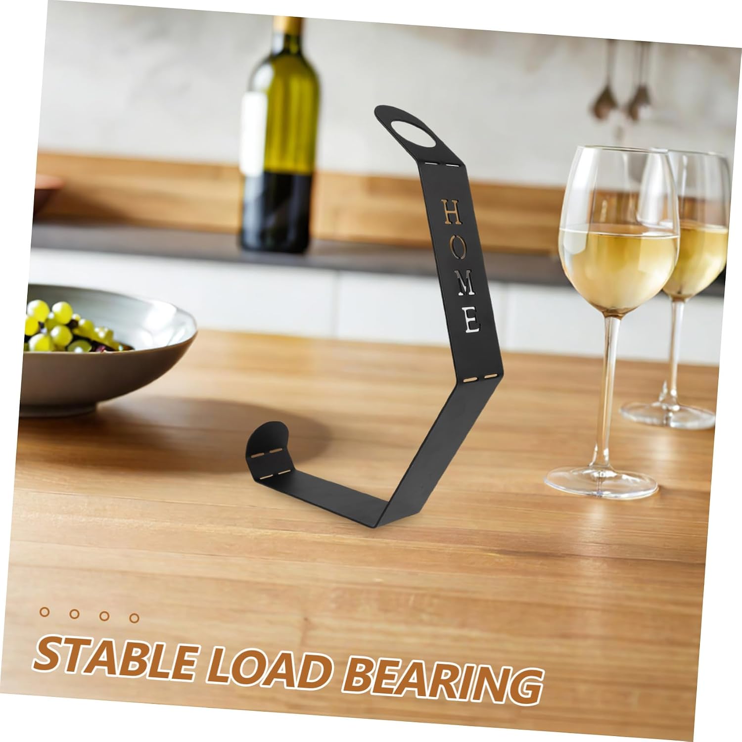 Small Freestanding Iron Wine Rack Holder for Countertop Display