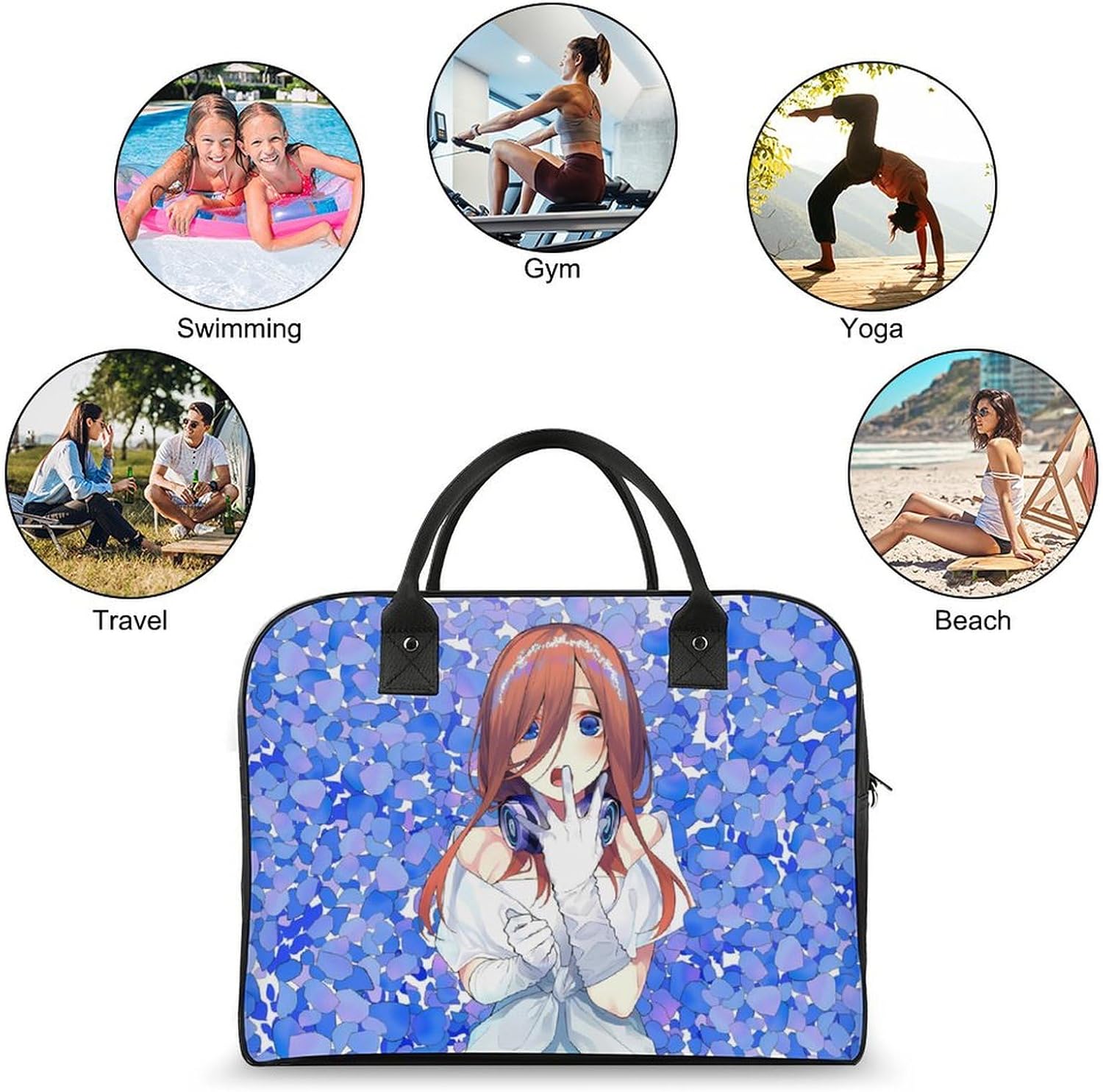 中野五月 モデル ショルダーバッグ 五等分の花嫁 五等分の花嫁∬ / ごとよめ | SuperGroupies(スーパーグルーピーズ) [Tavinesd] 五等分の花嫁 ハンドバッグ メンズハンドバッグショッピングバッグエコバッグ 耐久性のあるショルダーコンビニエン