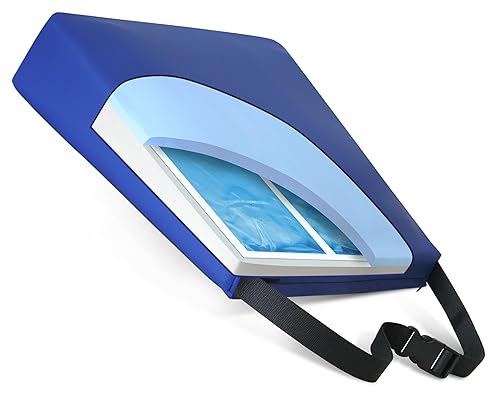 Miniatura 8 de NYOrtho Cojín de asiento de cuña para silla de ruedas, cojín en forma de cuña para sillas de ruedas, sillas de oficina, asientos de automóvil y más,