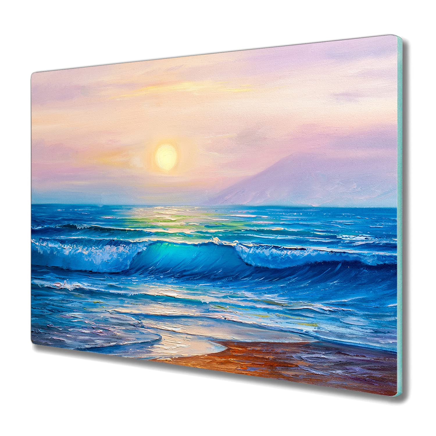 Planche à découper induction en verre trempé 60x52 cm grand format