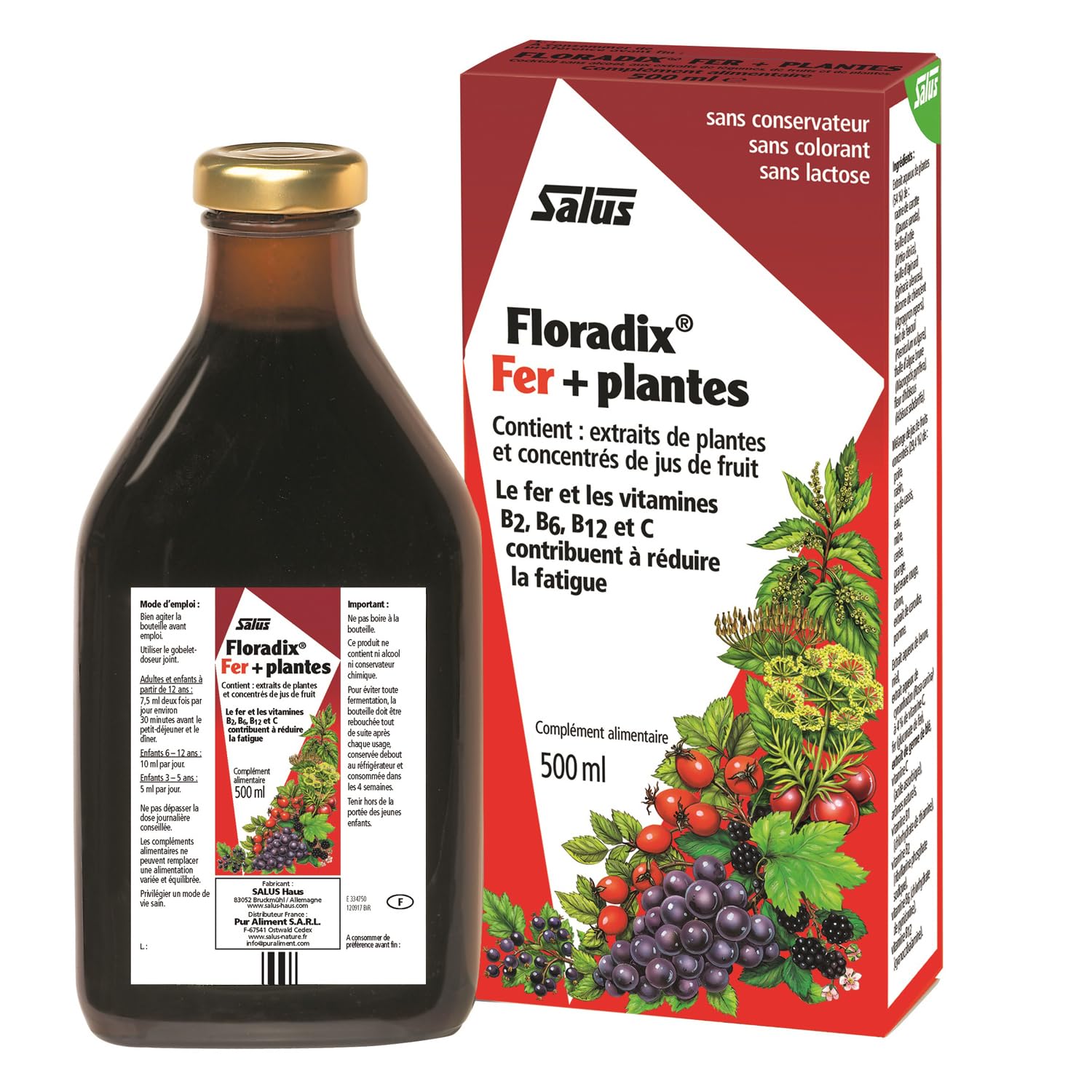 Floradix Liquid Iron and Vitamin Formula 250ml