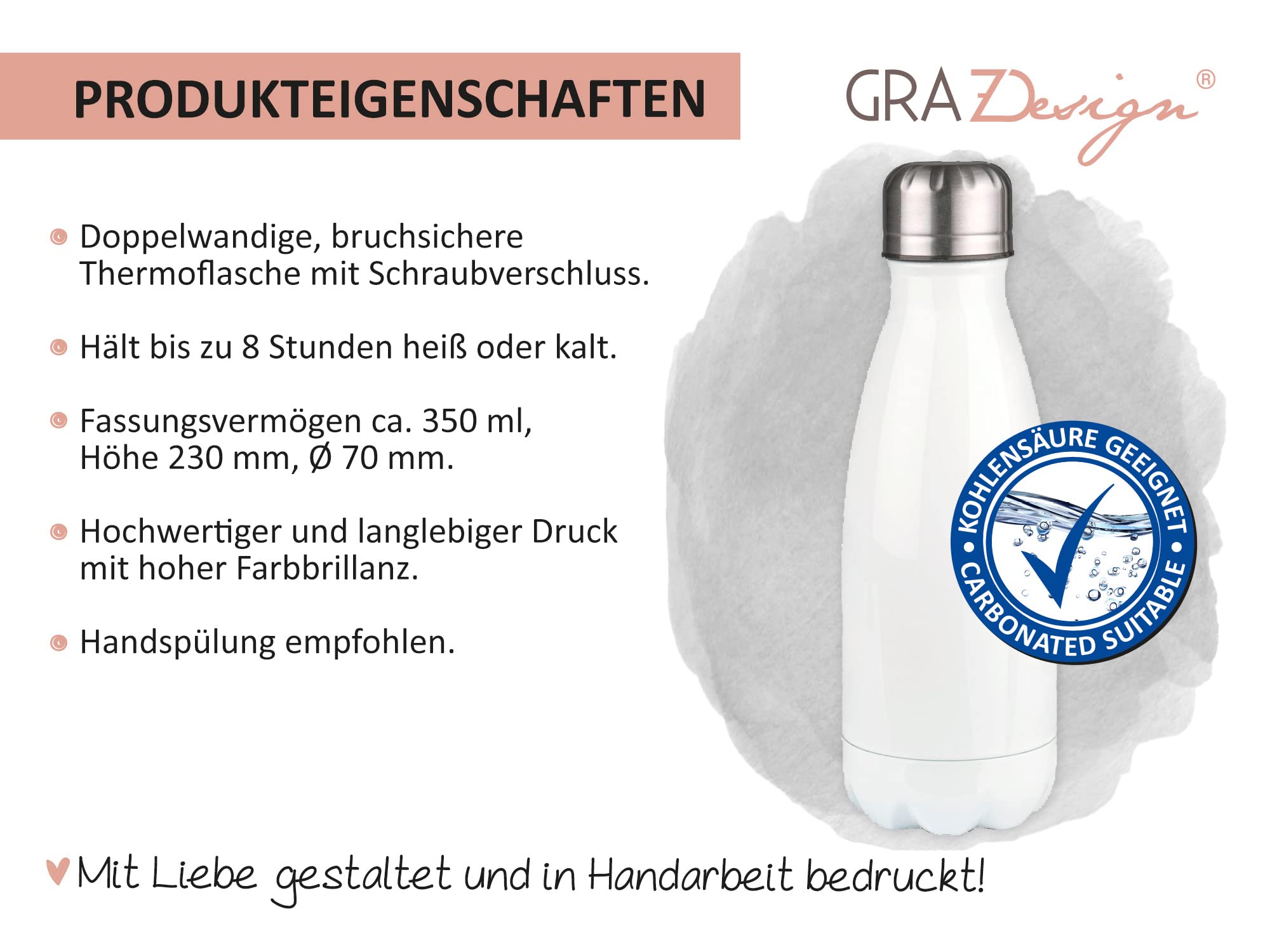 GRAZDesign Drachen Brotdose und Trinkflasche Set für Jungen personalisiert mit Namen aus Edelstahl 350ml | Geschenk zur Einschulung