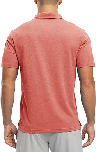Miniatura 3 de Rdruko Camisas de golf de secado rápido para hombre, camisas polo de manga corta con cuello de bolsillo, camiseta casual de negocios