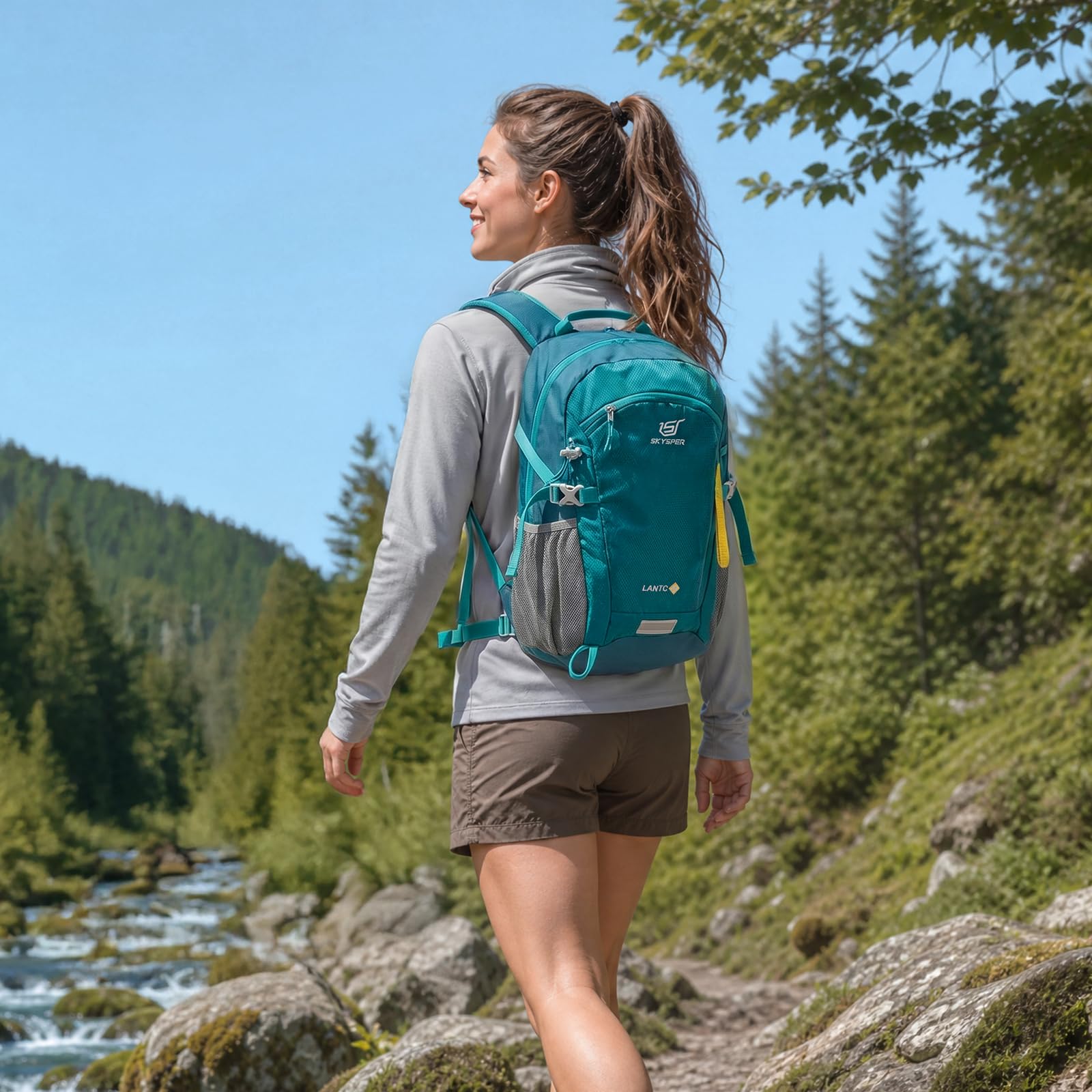 SKYSPER Zaino da Hiking 20L, Impermeabile Zaino Montagna per Viaggio Escursionismo Trekking Uomo e Donna