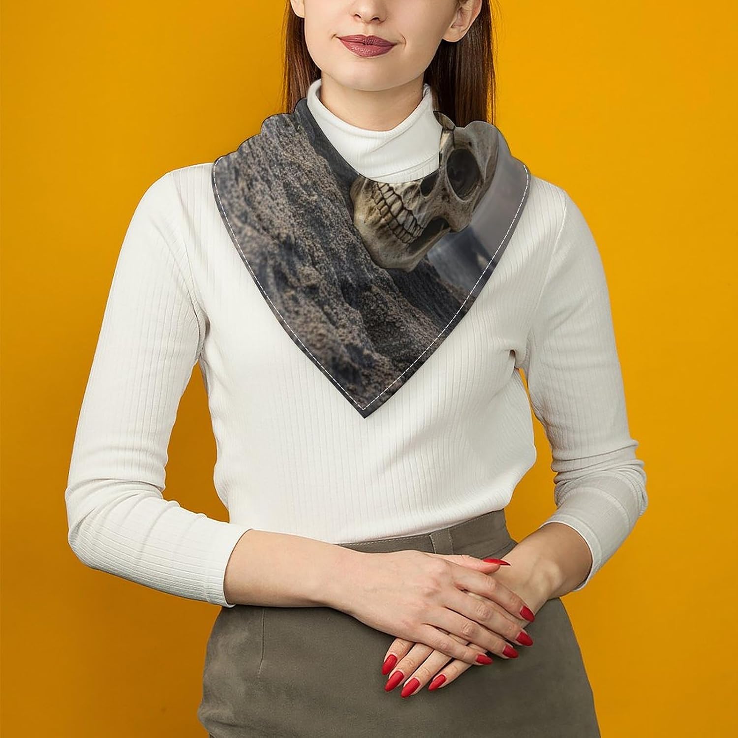 Square Silk Bandanas Extra Soft Neck Wraps Headscarf for Men Women image 5