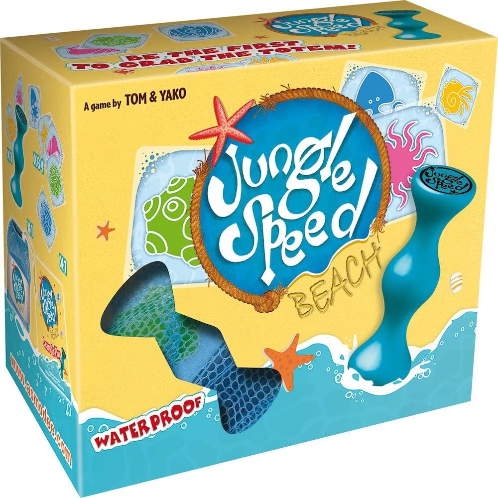 Zygomatic | Jungle Speed Beach (soft box) | Board Game | Ages 7+ | 2-10 Players | 15 Minutes Playing Time, ASMJSBCH01EN