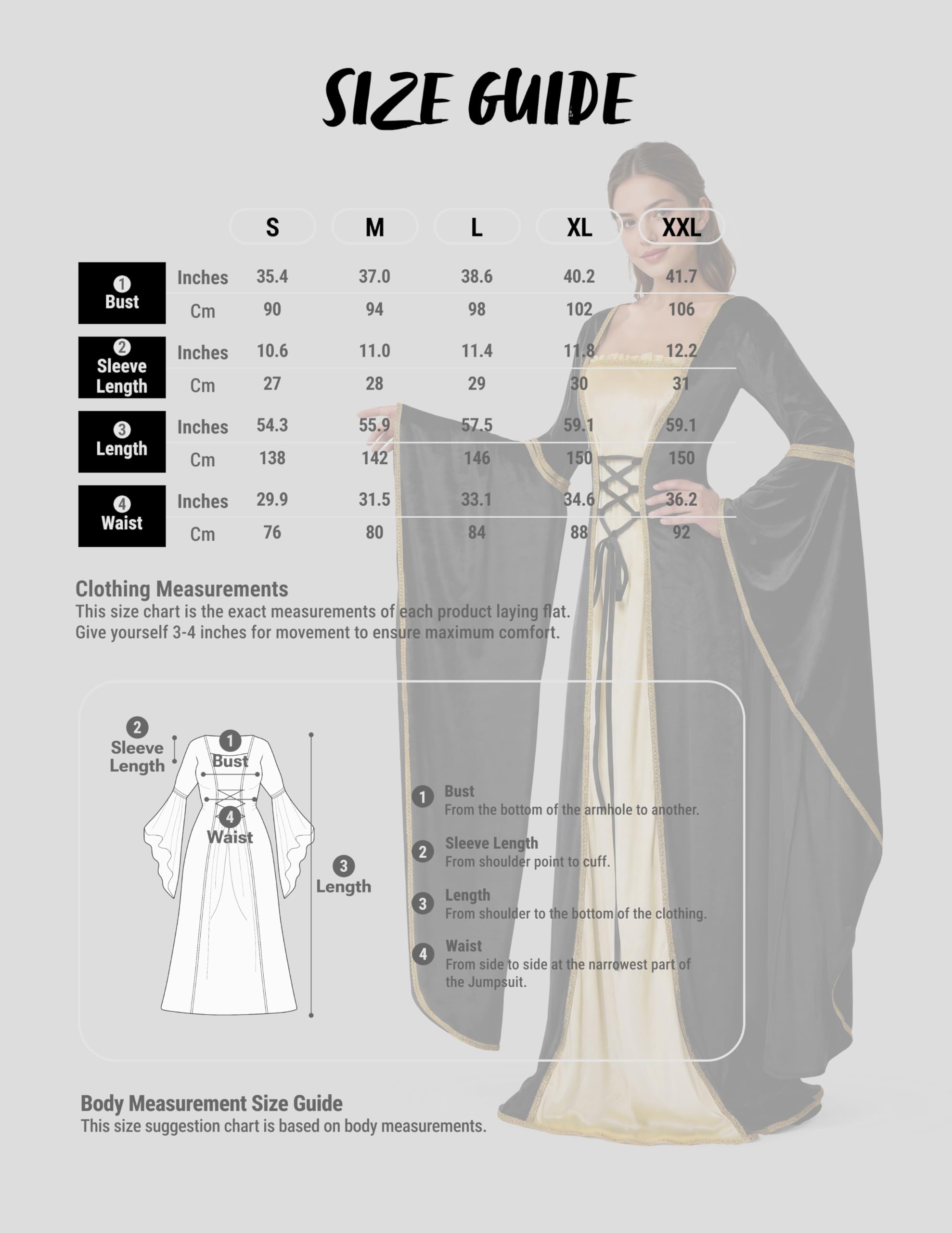 Spooktacular Creations Renaissance Costume Robe médiévale en velours pour femme Robe d'Halloween Renaissance irlandaise