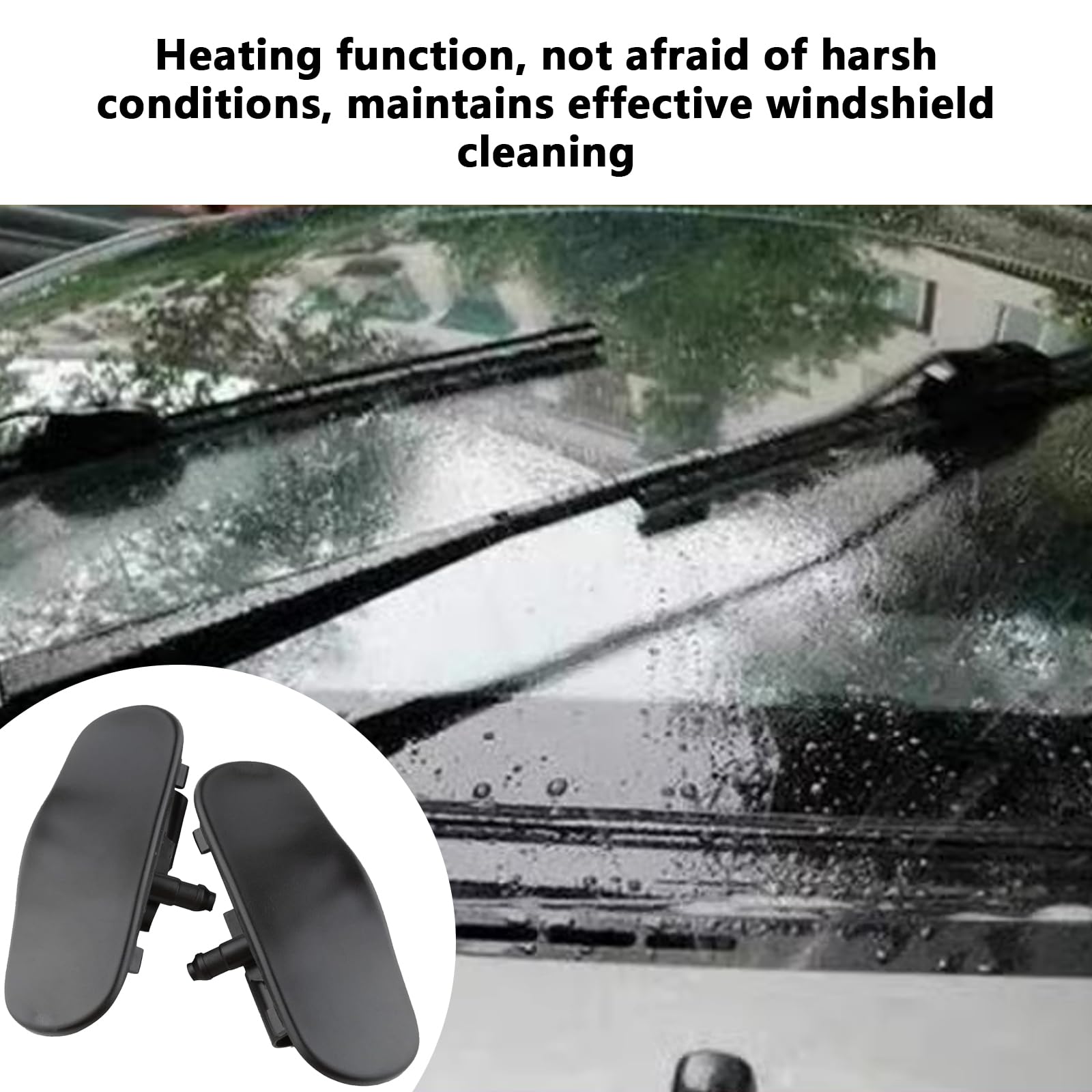 Ugello spray per lavavetri anteriore con riscaldamento, per Audi A1 A3 A4 A5 Q3 Q5 Q7 TT 2008-2017 4G8988987 4GD955987, ugelli per tergicristalli anteriore, ugello spray per parabrezza, 2 pezzi