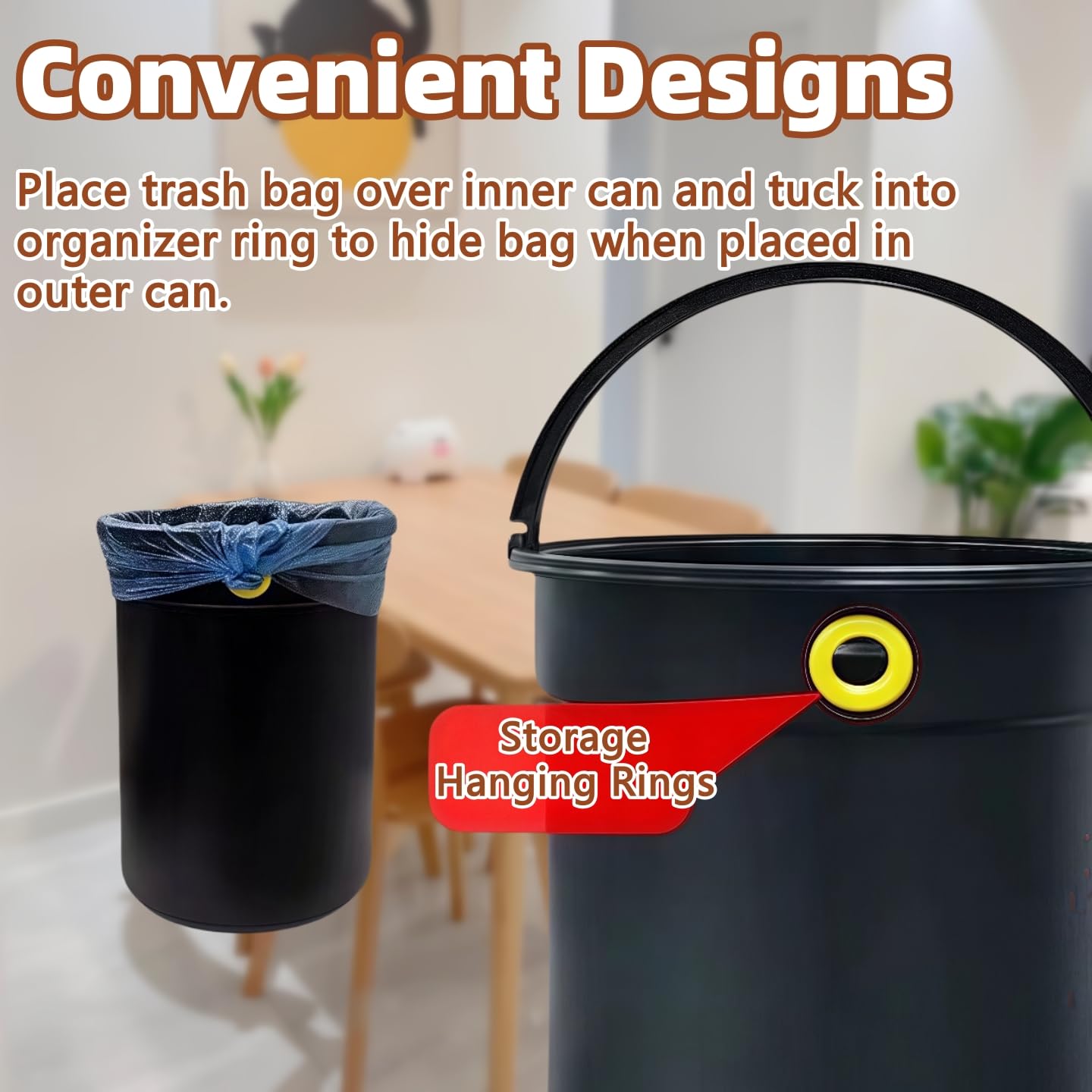 Garbage Can with Lid, Intelligent Sensor Opening and Closing, Small Garbage Can for Living Room, Bedroom, Kitchen and Bathroom (1, Gold)