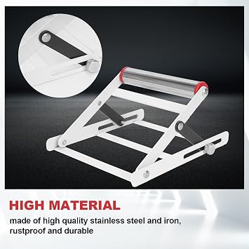 Adjustable Cutting Machine Support Frame,Table Saw Stand Height Adjustable Foldable,Anti-Slip Bracket Metal Cutting Machine Work Support Stand,Cutting Machine Attachment(1 Pack)