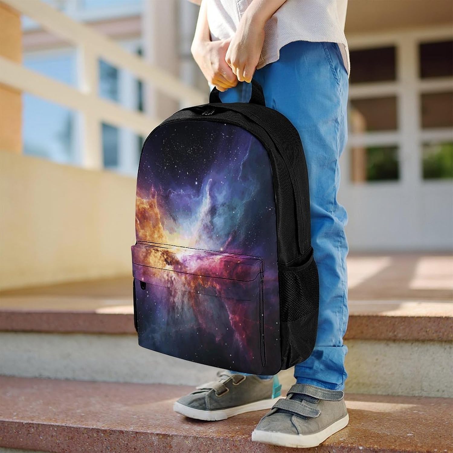 Nebula And Galaxy in The Universe Backpack Daypack Travel Backpack | Lightweight Casual Laptop Backpack for Women Men Aesthetic Travel Bag for Weekender Business Hiking Outdoor