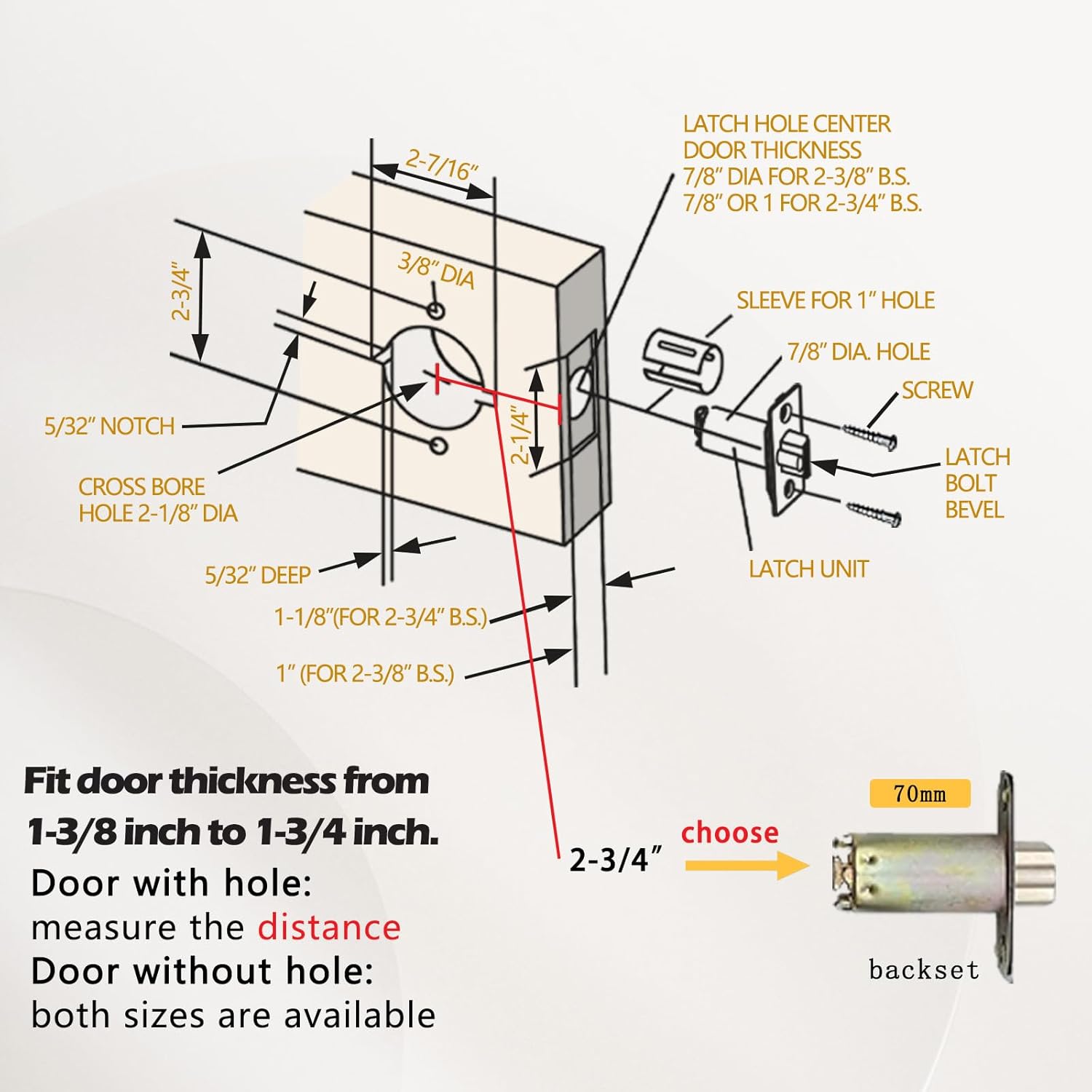 ANSI Grade 2 Commercial Keyed Entry Door Lever Handle with UL Listed, ADA Complaint, Satin Chrome 26D,GRD2-72ET-1P
