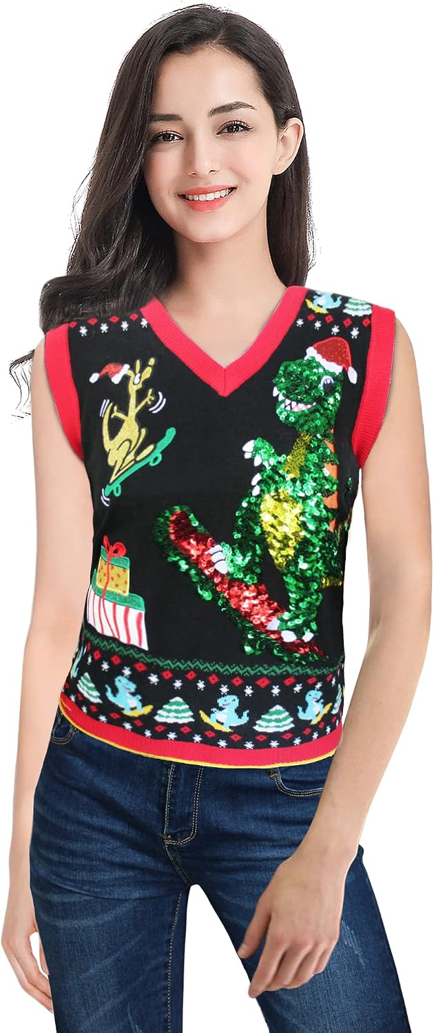 v28 Ugly Christmas Sweater for Women 