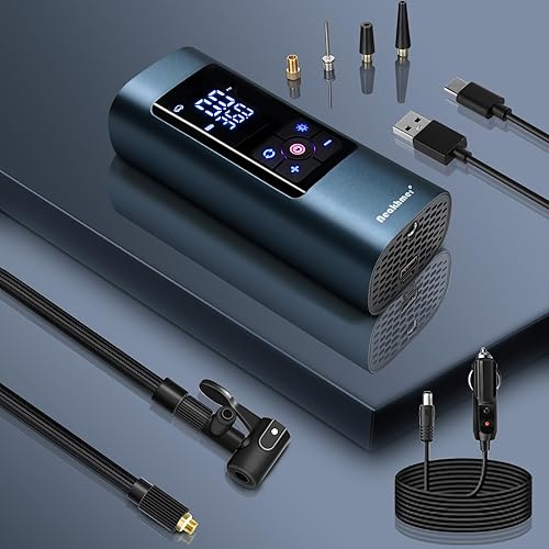 Miniatura 7 de Compresor de aire portátil para inflador de neumáticos bomba de aire inalámbrica para neumáticos de automóvil 150PSI - Bomba de neumáticos con