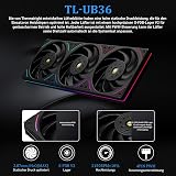 Thermalright Wonder Vision 360 UB ARGB Black AIO CPU Liquid Cooler for AM5/Intel LGA1851/1700, 6.67-Inch 3D Curved Screen with 2400x1080 Resolutions, Magnetic Panel Screen, 3D/2D Video Support - 6