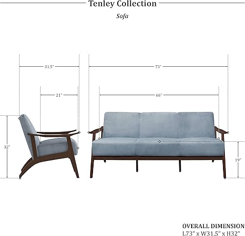 Miniatura 59 de Lexicon Savry - Silla decorativa con brazo de madera de tela de 29 pulgadas de ancho, color naranja Naranja,Marrón claro,Gris