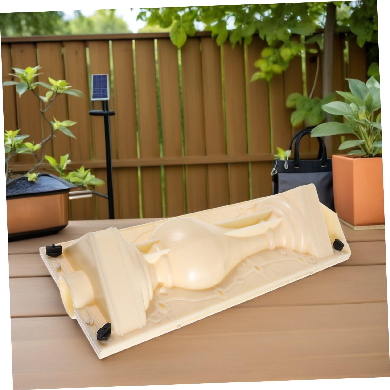 HANABASS Moule à béton en forme de colonne romaine pour balustrades décoratives à faire soi-même, moule en plastique léger pour piliers de jardin, moulage de ciment extérieur pour architecture de