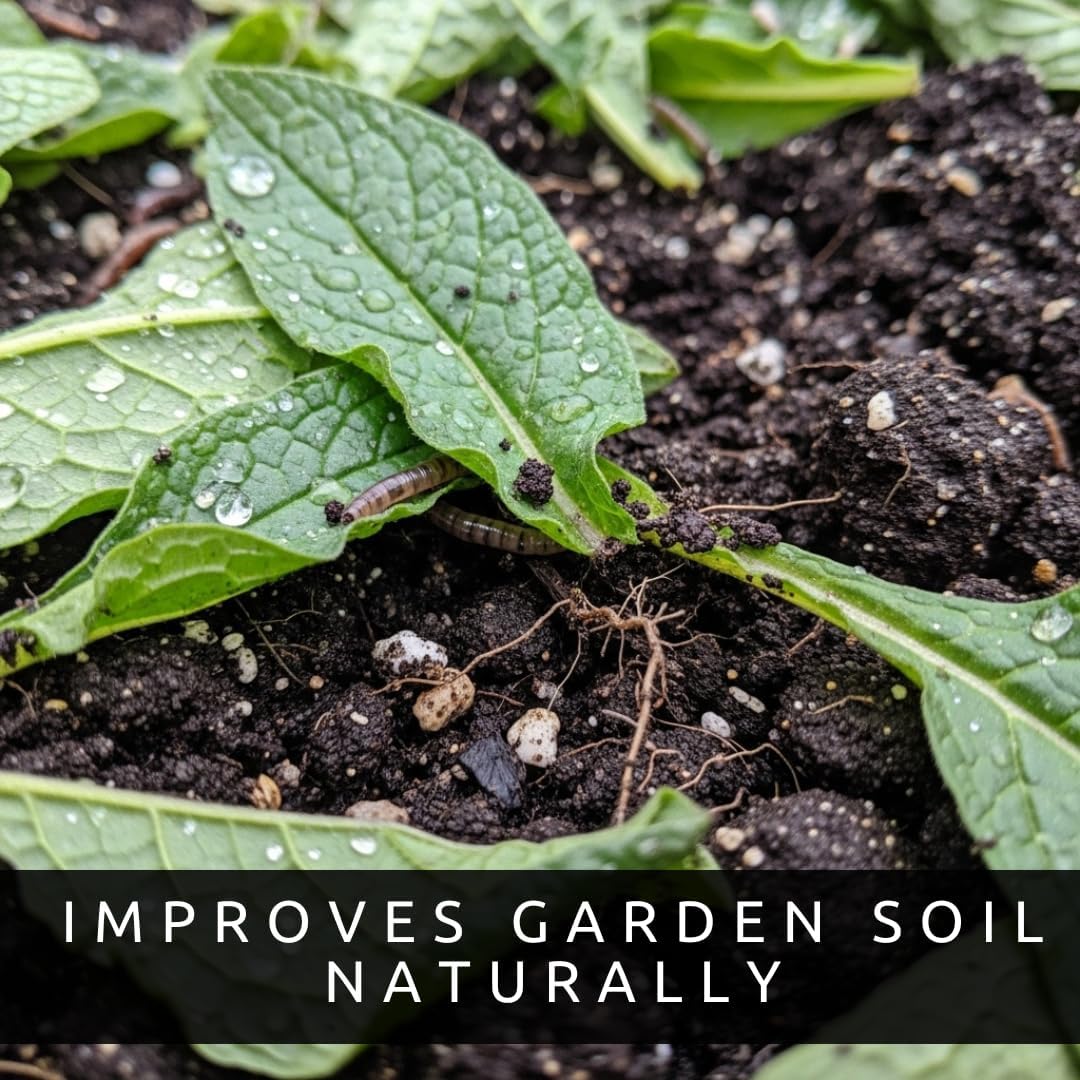 Bocking 14 Comfrey Root Cuttings to Grow - Many Uses, Pretty Purple Bell Shaped Flowers (10 Root Cuttings) - Healthy Plants - Fast Growing Perennial - Pollinator Friendly