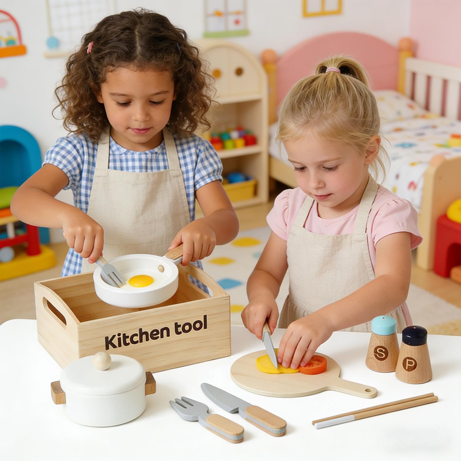 Giocattoli da cucina per bambini 10 pezzi realistici e sicuri gioco fai da