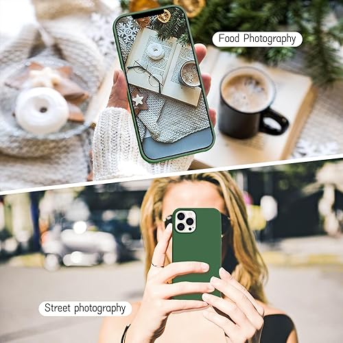 Miniatura 6 de Ownest Funda compatible con iPhone 12 Pro Max de 6.7 pulgadas con silicona delgada a prueba de golpes para iPhone 12 Pro Max con forro de microfibra