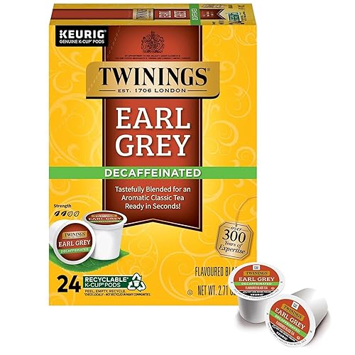 Té Earl Gray K-Copas naturalmente descafeinado Twinings of London