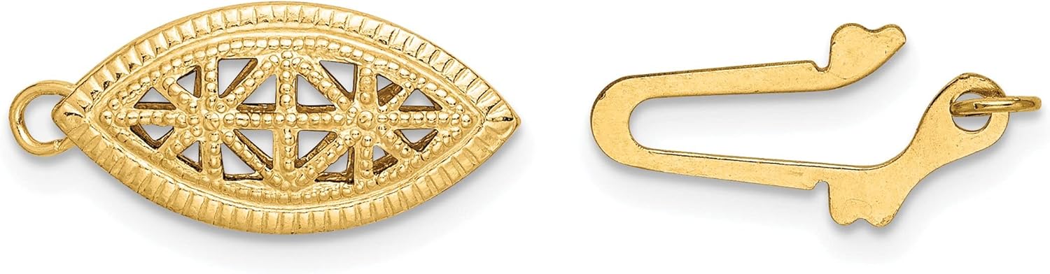 Gold Filled Filigree Pearl Clasp 16.2mm