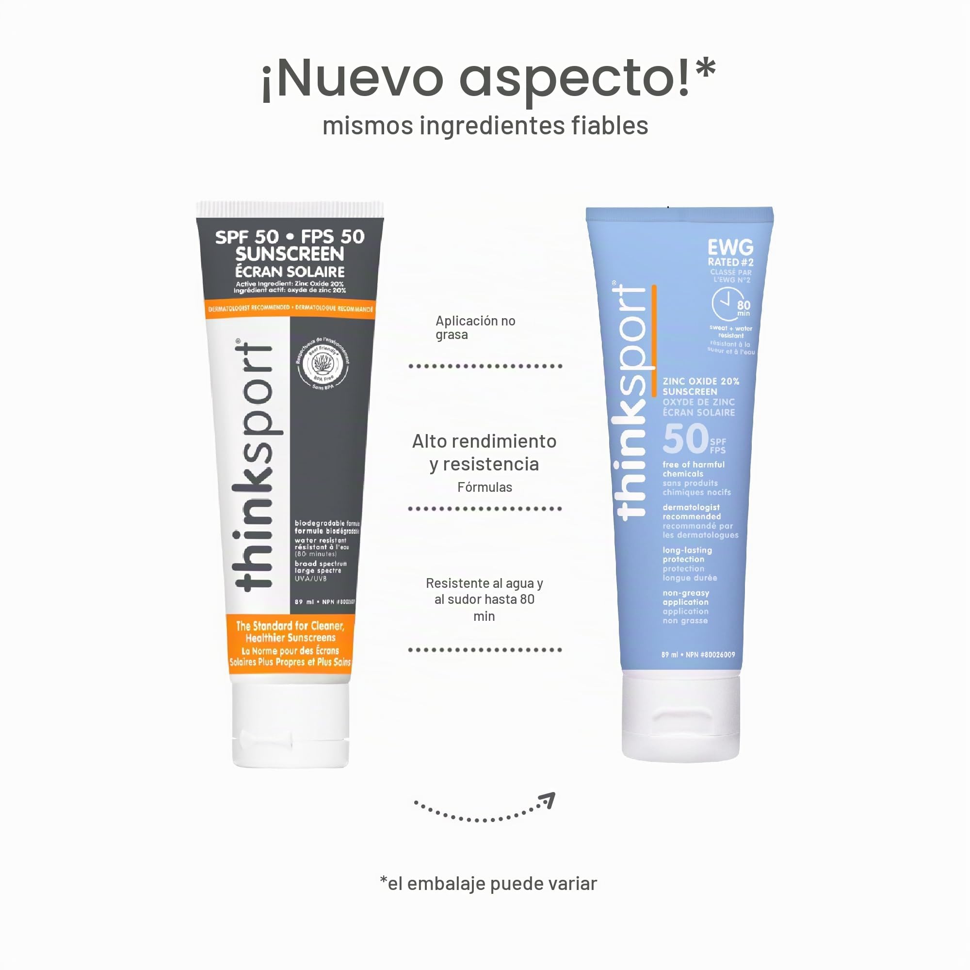 Thinksport SPF 50 Plus Sunscreen, 3 Ounce-pack of 2 by Thinksport