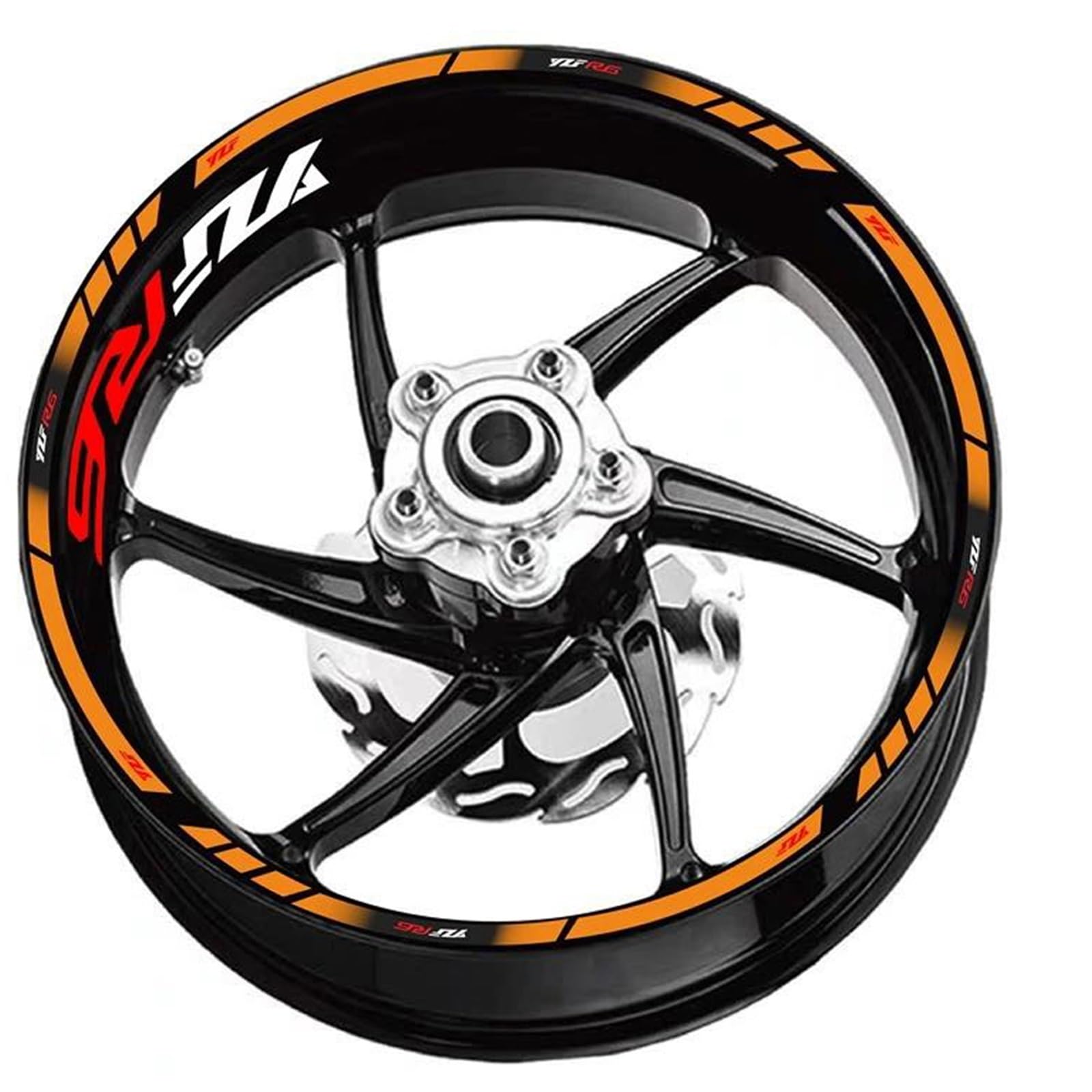 Sticker Part Rim Waterproof Reflective Sticker for Y-AMAHA YZF R6 Motorcycle 17 Inch Inner and Outer Wheel Hub Decal Decorative
