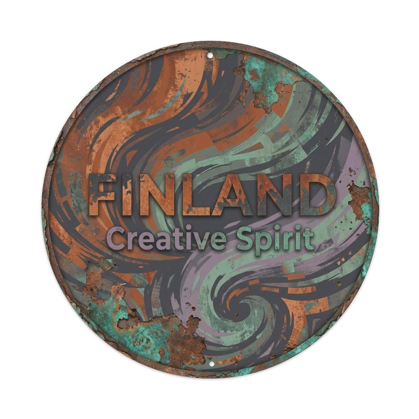 Vintage Travel Finland Creative Vintage Metal Tin Sign Plaque
