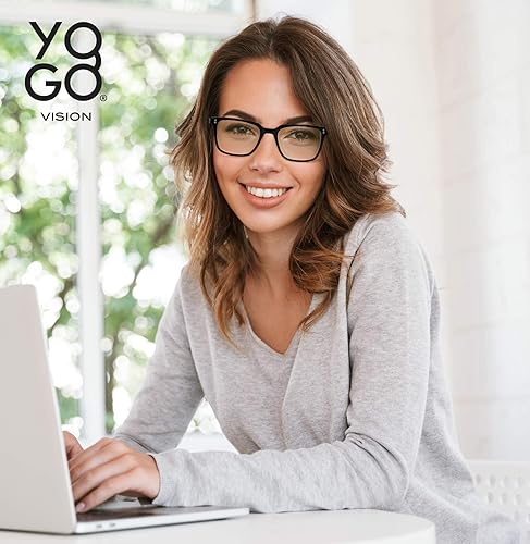 Miniatura 4 de Yogo Vision Paquete de 2 lentes de lectura bifocales para hombres y mujeres, lentes ligeros antirreflejos