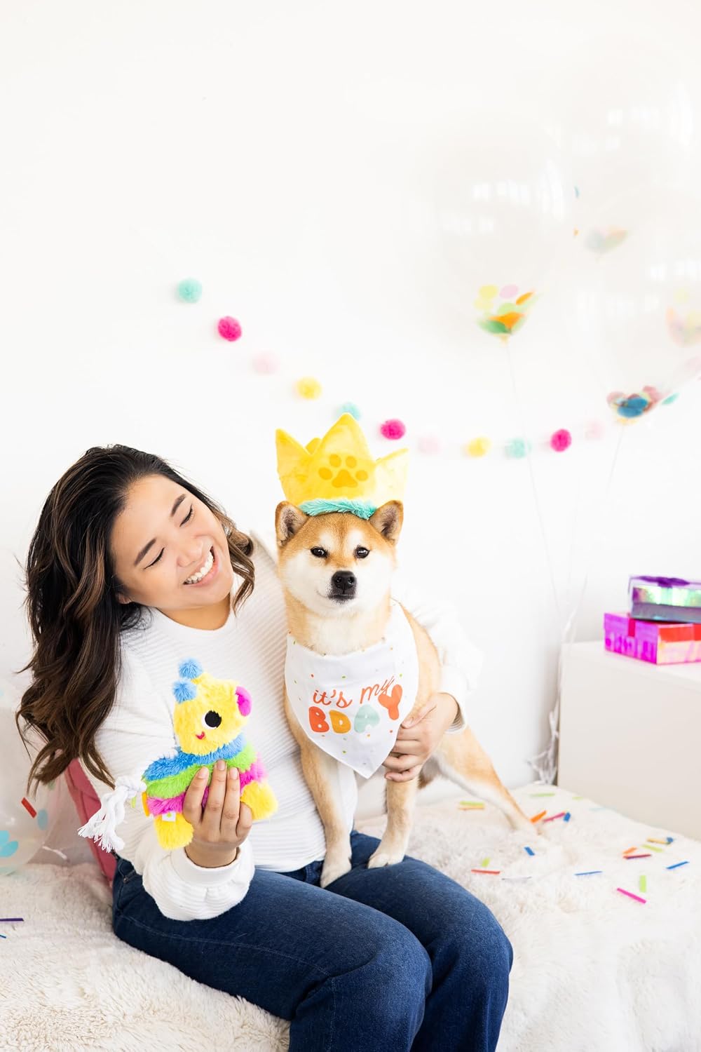 Pearhead Puppy Piñata Dog Toy, Interactive Chew Toy for Dogs image 2