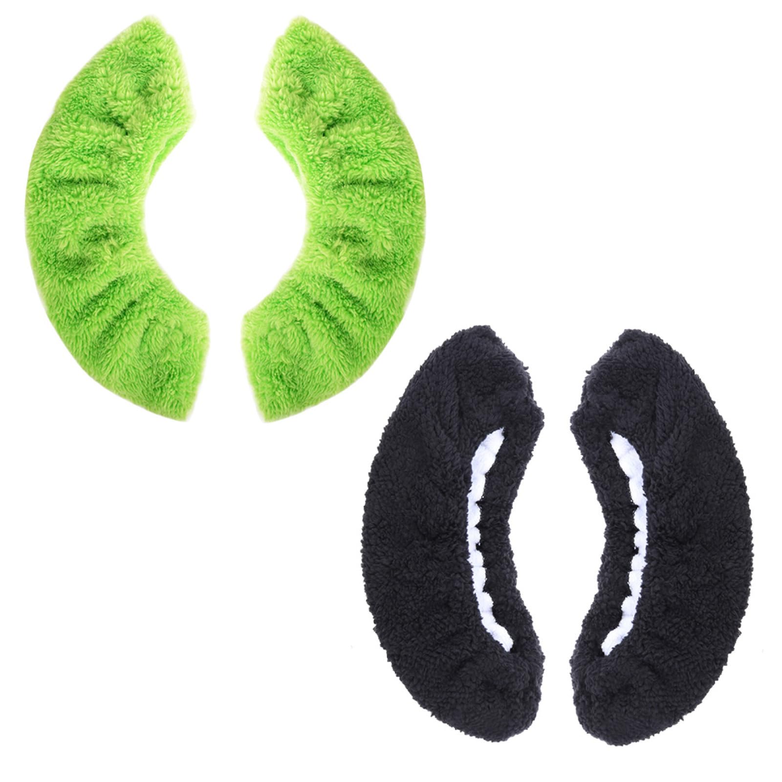 DECHOUS Coprilama Pattini Ghiaccio in Poliestere, 2 Paia, Nero e Verde | Protezione per Stoccaggio, Assorbe L'acqua e Aiuta Contro la Ruggine, Lunga Durata e Copertura Sicura Colore Casuale