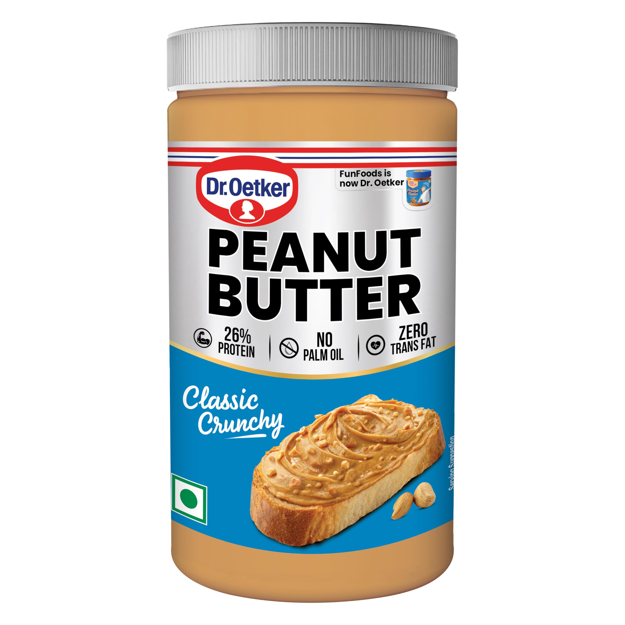 Dr. Oetker FunFoods Peanut Butter Crunchy, 750 grams, Crunchy-picture-15
