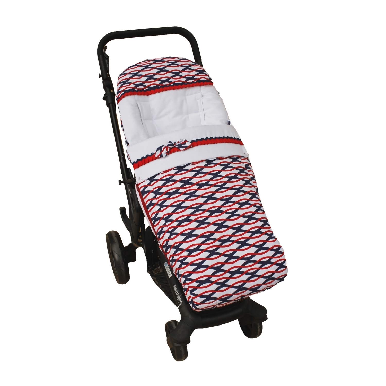 Saco Silla de Paseo Universal Rosy Fuentes- Saco Carrito Bebé - Funda de silla de paseo - Equipado para ser Ajustado perfectamente 0-marino