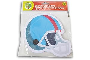 36-Count Football-Themed Paper Cutouts for Sports Fans