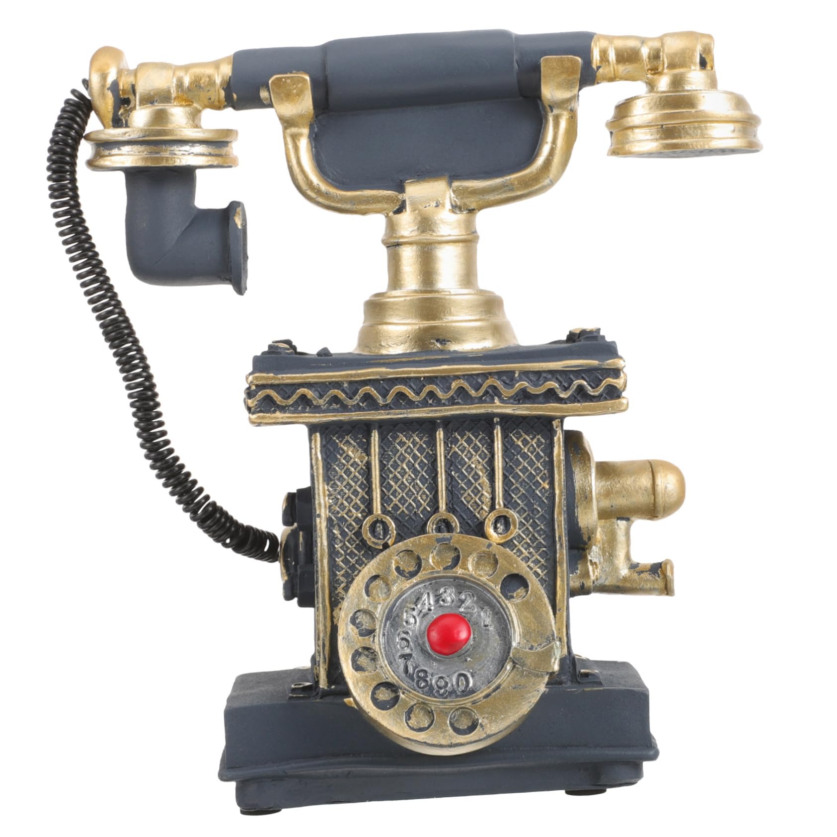 Ciieeo Miniature Phone Model Resin Home Decor Mini Telephone Ornament for DIY Miniature Houses