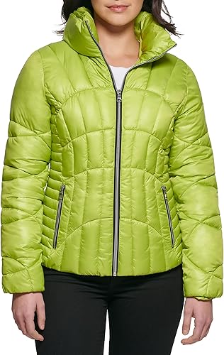 GUESS Chaqueta acolchada de peso medio para mujer