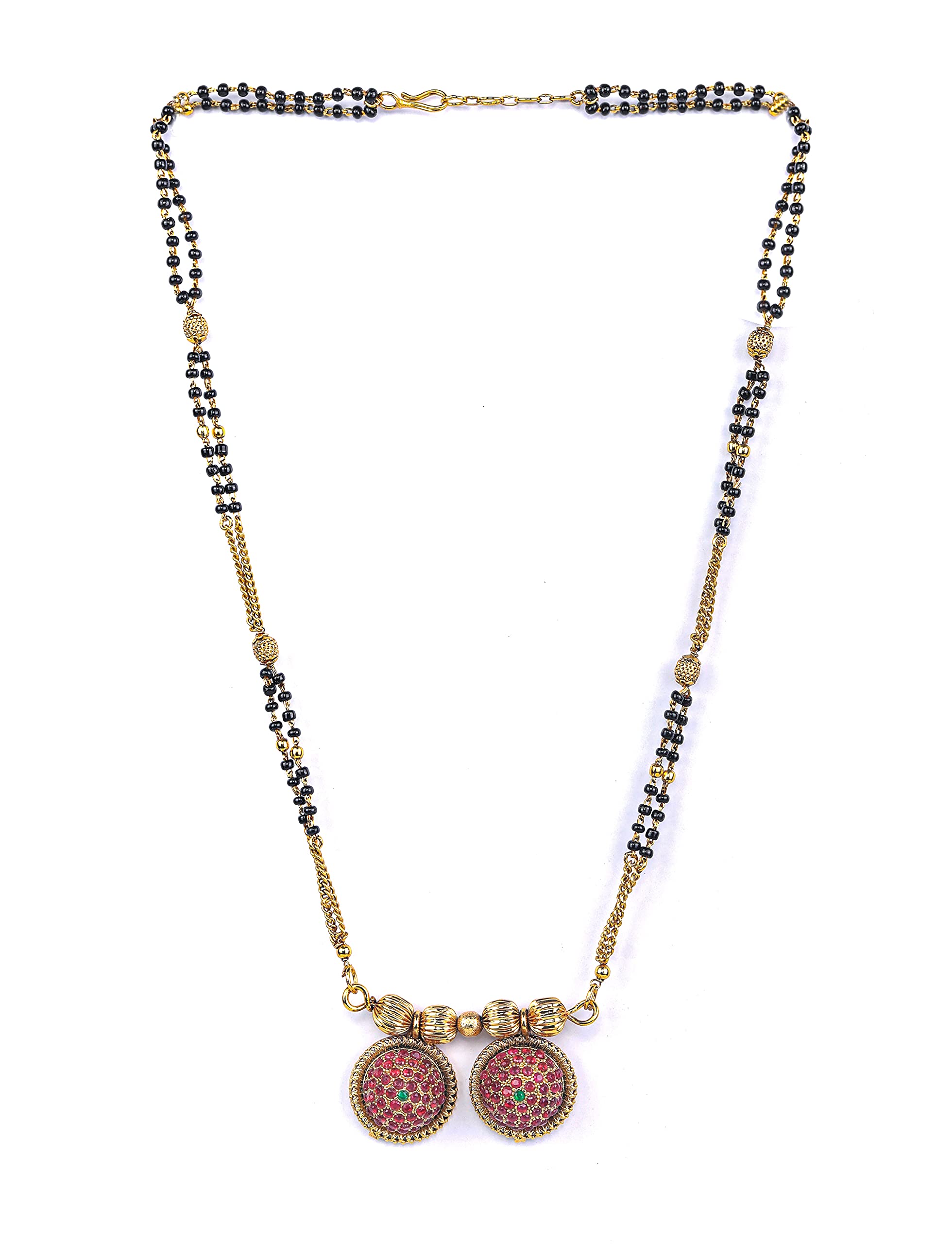 Priyaasi Magenta American Diamond Gold Plated Mangalsutra (B09GBFFWQS) Amazon Price History, Amazon Price Tracker